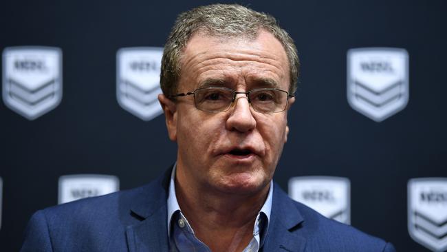 Graham Annesley has defended his under-fire match officials. Picture: AAP