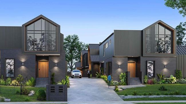 Artist’s impression of the houses.