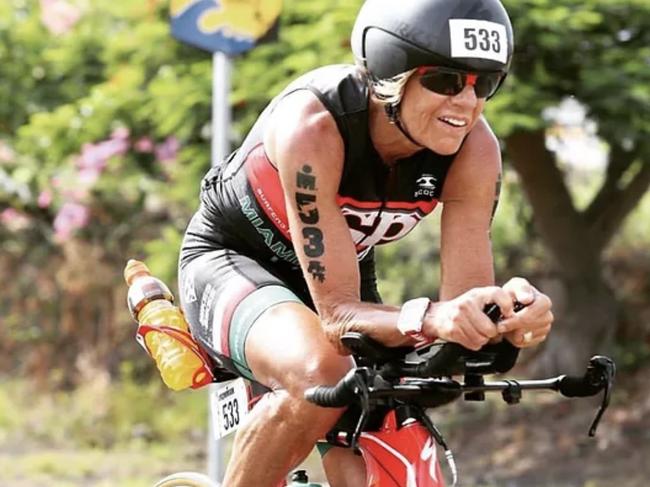 Jenny Alcorn is a former World Kona Ironman champion, SPTC coach and triatholon athlete. She has recently been diagnosed with an aggressive form of brain cancer. Picture: Supplied