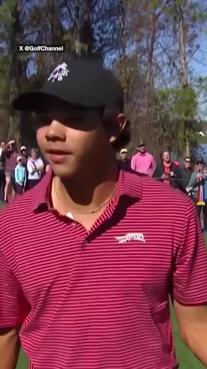 Tiger Woods' son Charlie nails first ever hole-in-one