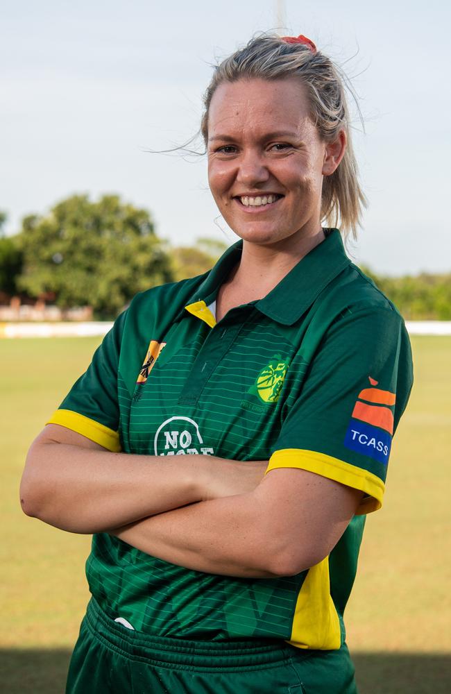 Amy Hetherington from Pint ahead of the 2024 Darwin &amp; Districts Cricket Competition. Picture: Pema Tamang Pakhrin