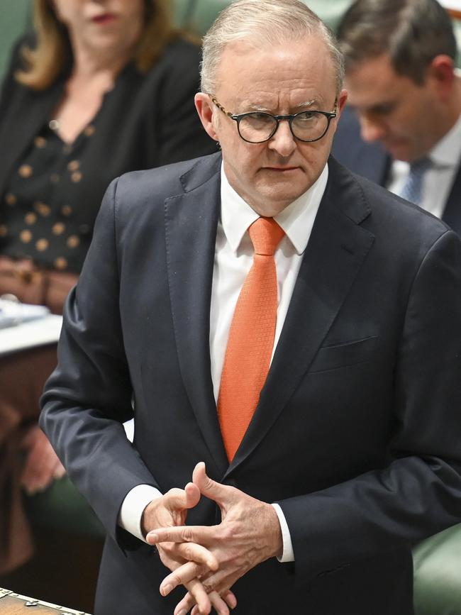 Prime Minister Anthony Albanese has pushed back on a question from an independent MP during Question Time. Picture: NCA NewsWire / Martin Ollman