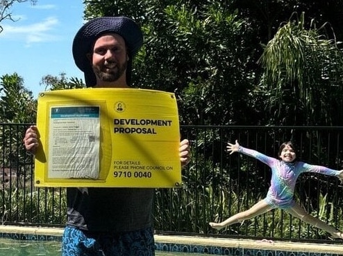 Andrew Duncan wins his month-long battle to reopen his backyard swimming pool.