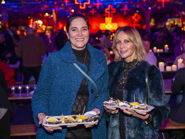 Melanie Livesey and Kelly Malkin at Winter Feast 2025 in Hobart. Picture: Caroline Tan