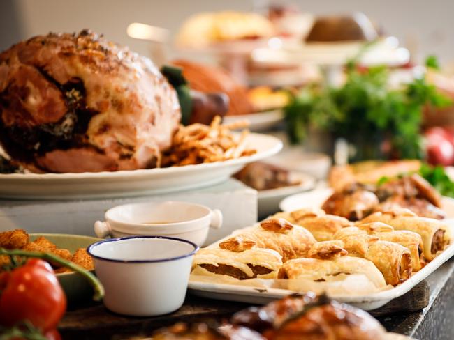 SYDNEY, AUSTRALIA - OCTOBER 14: Food display during the Coles Christmas Media Launch on October 14, 2020 in Sydney, Australia. (Photo by Hanna Lassen/Getty Images for Coles,)