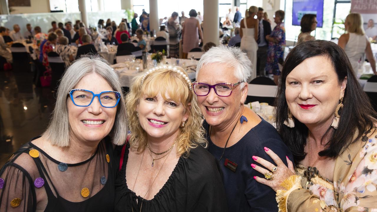 At the International Women's Day luncheon are (from left) Jenni Ziesemer, Leanne Gillam, Lyn Nicholson and Melissa Keogh-Lancaster presented by Zonta Club of Toowoomba Area at Picnic Point, Friday, March 4, 2022. Picture: Kevin Farmer