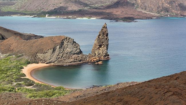 The Galapagos Islands' Pinnacle Rock. Picture: Chanel Parratt