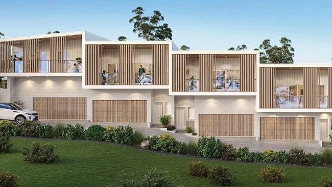 Artist impression of the proposed townhouse complex.