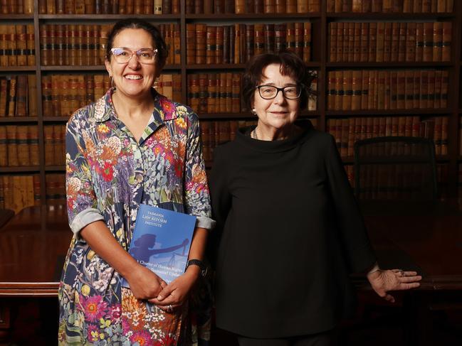 Doctor Rebecca Bradfield Principal Research Fellow, Tasmania Law Reform Institute and Adjunct Associate Professor Terese Henning, School of Law UTAS.  Launch of the Tasmania Law Reform Institute research paper A Charter of Human Rights for Tasmania.  Picture: Nikki Davis-Jones