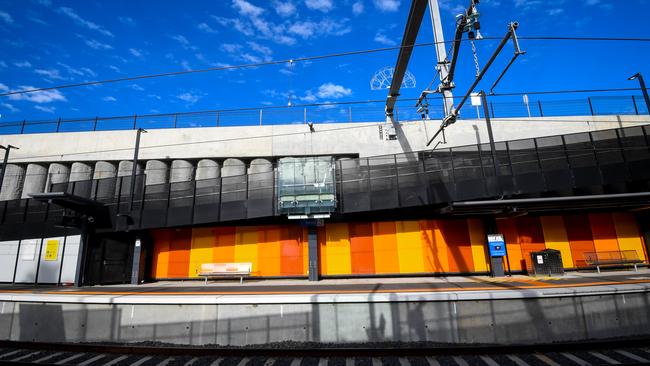 Bentleigh Railway Station was one of Melbourne’s first to be grade-separated as part of the State government’s level crossing removal [program. Picture: Penny Stephens