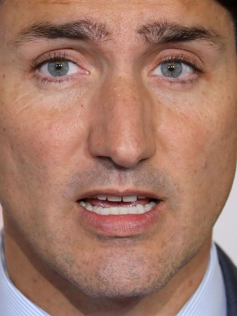 Donald Trump has called Justin Trudeau “two-faced.” Picture: AFP