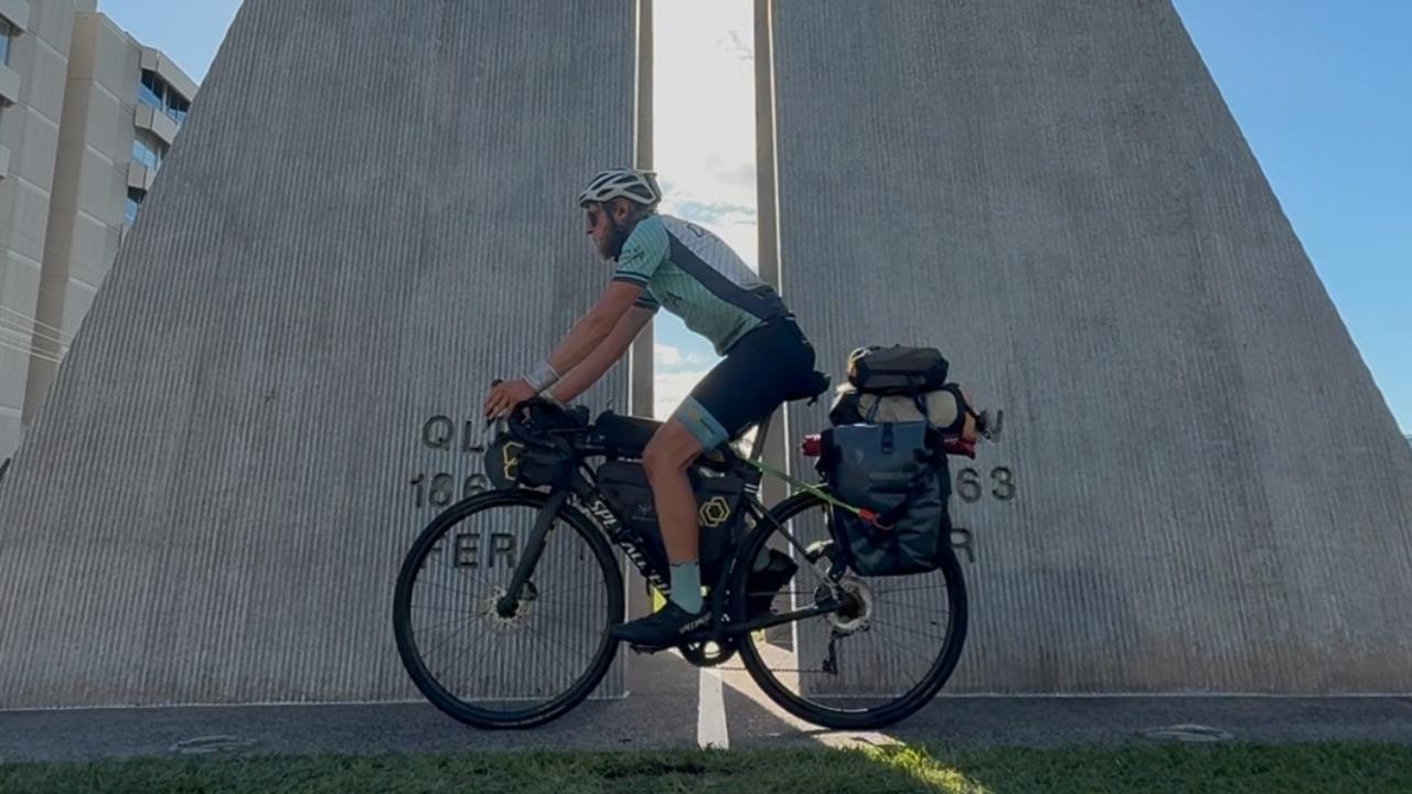 After his mum was diagnosed with dementia, Nicholas Tremaine made it his mission to help raise money for Dementia Australia by riding across Australia on a 40,000km solo mission in the hope of raising $1 million. Images: supplied.