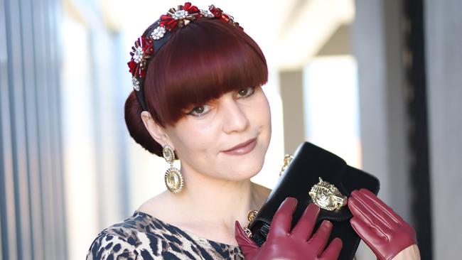 Raceway fashion has moved online with Mackay resident Karlee Box taking part in the Virtual Fashions Off The Field competition. Ms Box was dressed by Anna Dutton in a leopard print dress with faux fur stole