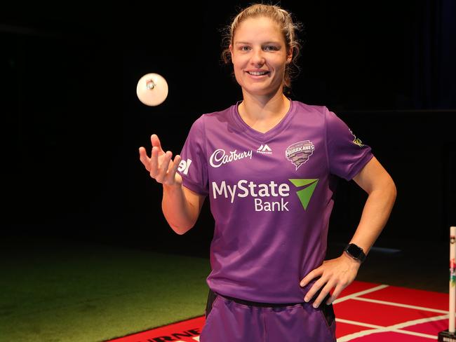 Nicola Carey is excited to join up with her Hobart Hurricanes teammates. Picture: AAP/Jono Searle