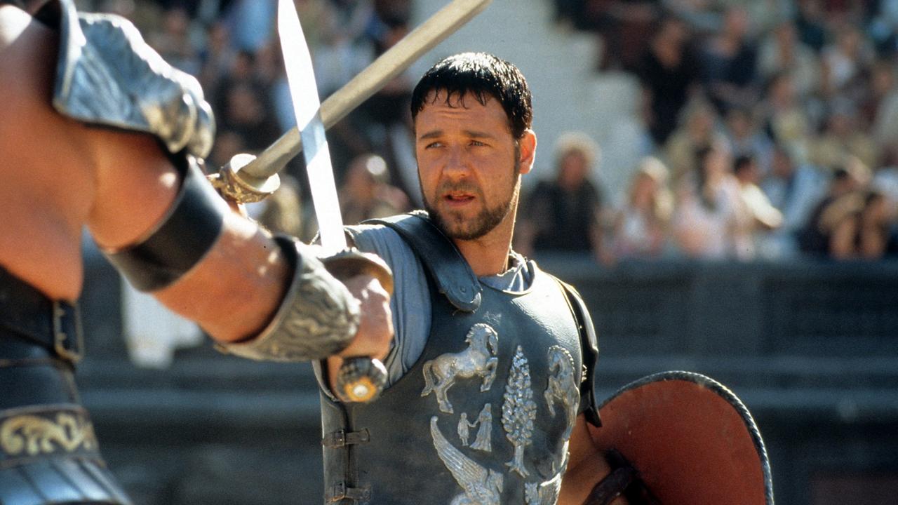 Russell Crowe sold several items he used or wore in the 2000 movie Gladiator.