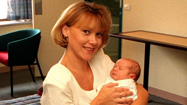 Kim Walters with baby Billy. Picture: Supplied