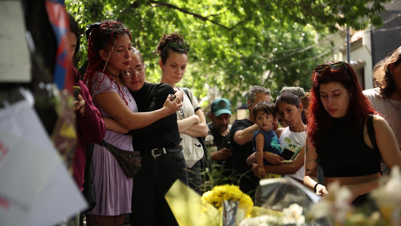 Fans have lined the streets outside the hotel. Picture: Tobias Skarlovnik/Getty Images