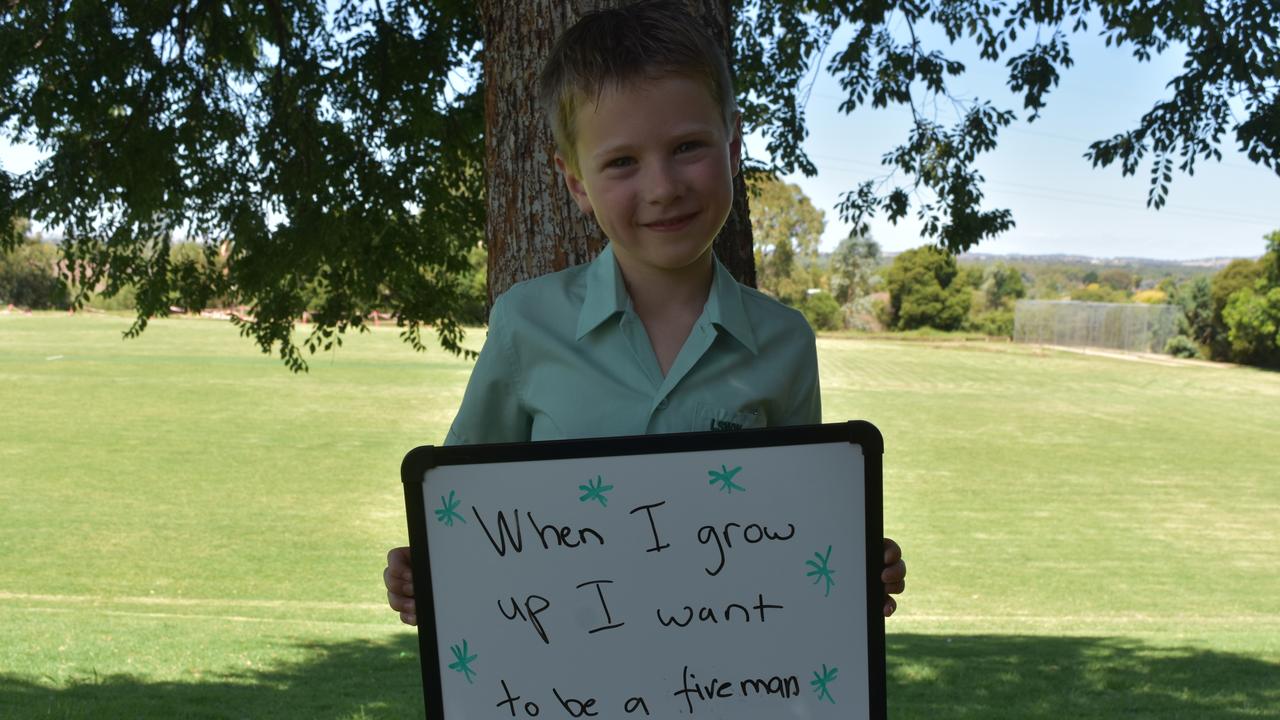 My First Year - Lutheran School Wagga Wagga students say what they would like to be when they grow up. Picture: Sam Turner