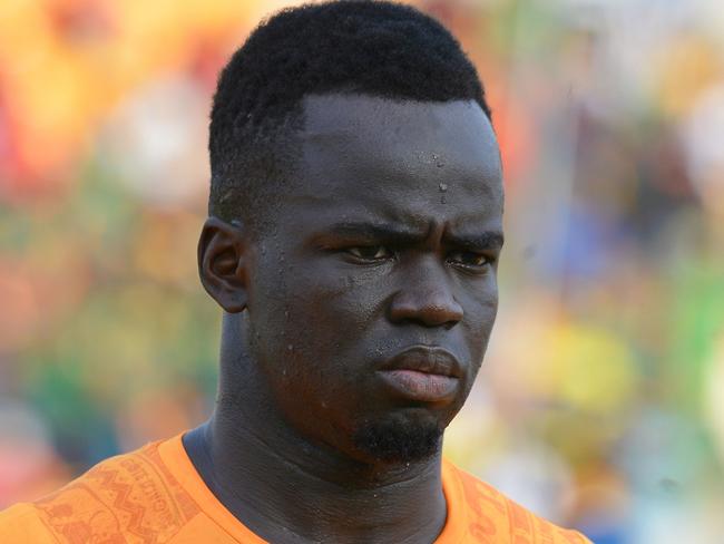 (FILES) This file photo taken on January 20, 2015 shows Ivory Coast's midfielder Cheick Ismael Tiote posing ahead of the 2015 African Cup of Nations group D football match between Ivory Coast and Guinea in Malabo. Ivory Coast international midfielder Cheick Tiote has died aged 30 while training with his Chinese club Beijing Enterprises, his spokesman announced in a statement on June 5. / AFP PHOTO / Issouf SANOGO