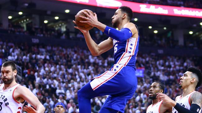 Ben Simmons has been offered a monster deal by his NBA team the Philadelphia 76ers. Picture: AFP