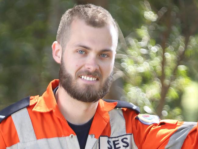 SES Worker Andrew Bennett at Penrith. Andrew conducted 4 rescues in one night during the recent Sydney floods from an East Coast low. Pride of Australia Story. Photo: Bob Barker.