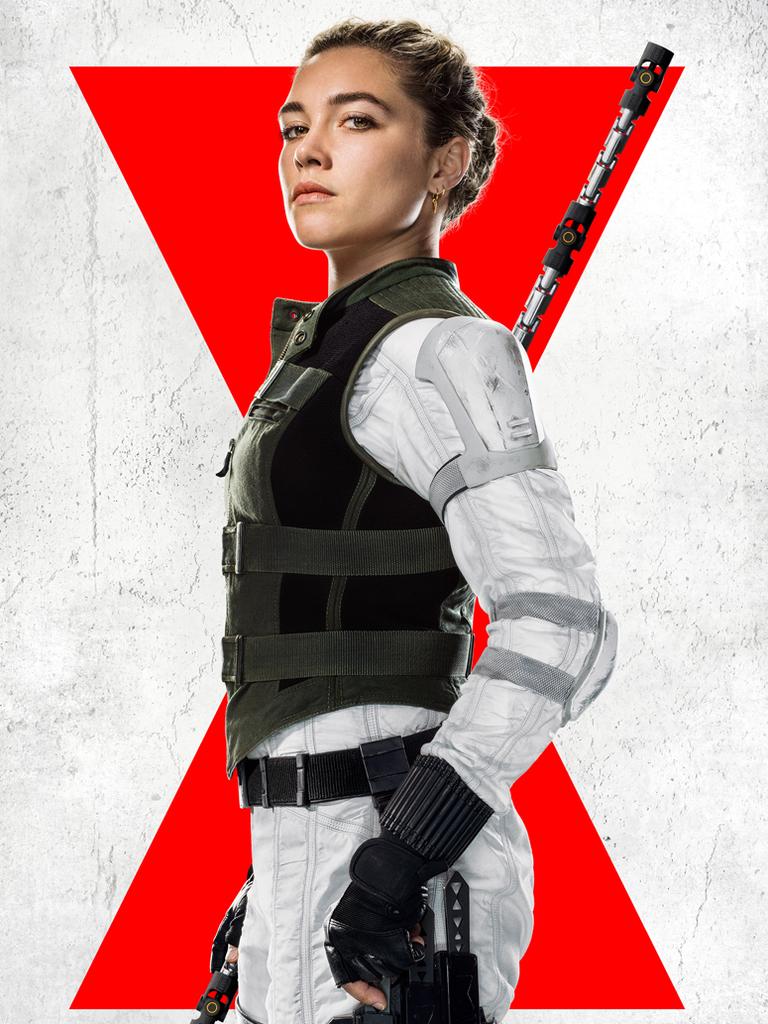 Yelena’s character poster in Black Widow.