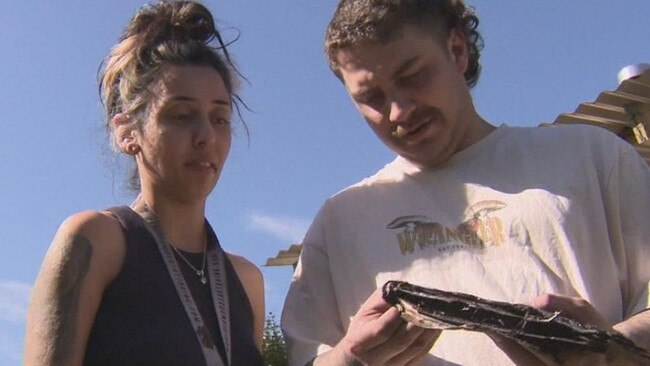 A Perth couple have lost their cat and their home after an iPad ignited while on charge. Picture: Channel 9