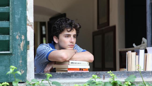 Timothe Chalamet in Call Me by Your Name.