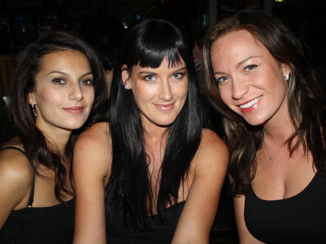 Crystal Nelson, Shay Charad and Hollie Duncan at Surfers Paradise Beer Garden.