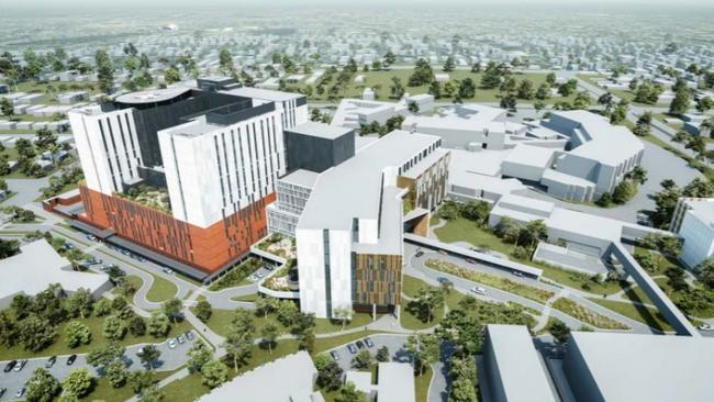 Artist impressions of the stage one and two redevelopment of Nepean Hospital.