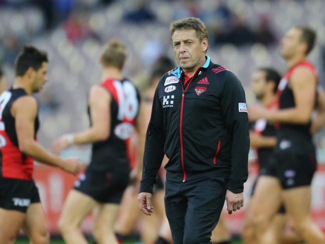 Former Essendon coach Mark ‘Bomber’ Thompson in 2014. Picture: Scott Barbour/Getty Images