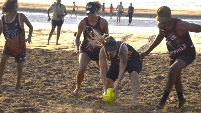 Photo from the second Bali Beach Vibes Festival Touch Tournament held on Casuarina Beach, Darwin, Saturday November 4, 2023. Picture: Darcy Jennings.