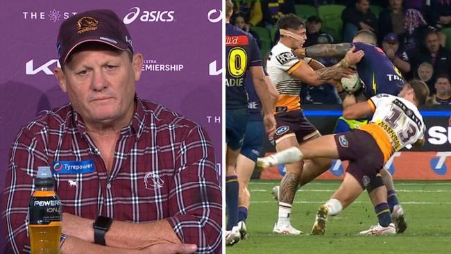 Kevin Walters wasn't happy. Photo: Fox Sports