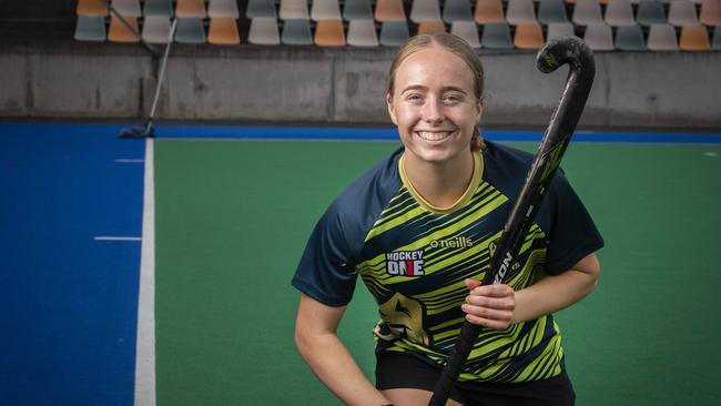 Maddi Brooks will go from Tigers Hockey One player to Australian Hockeyroo next week when she debuts for Australia. Picture: Chris Kidd.