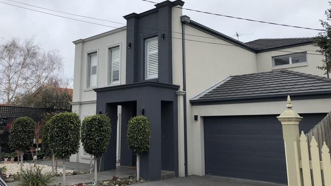 The Elsternwick home where a luxury Mercedes was stolen before being involved in a hit-run.