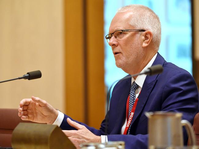 Former ABC chairman Justin Milne has a way with words, Annika Smethurst writes. Picture: AAP/Mick Tsikas