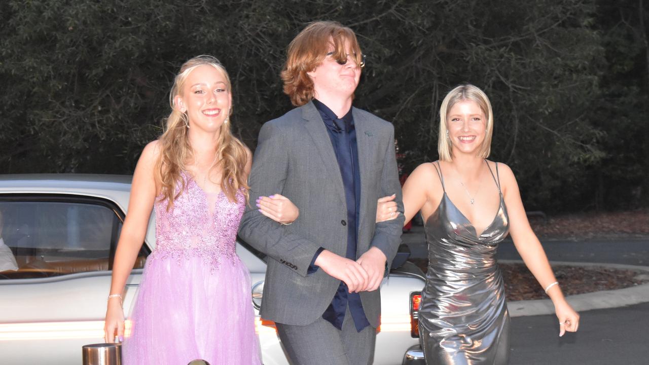 Amy Berridge, Ed Revell and Molly Boden at the Year 11 Good Shepherd formal, 2022.