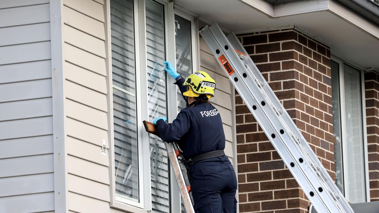 Police were called to a Marsden Park address about 10.45pm on Thursday following reports shots had been fired into a house on Steeple Pl. Picture: NewsWire / Damian Shaw