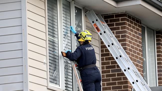 Police were called to a Marsden Park address about 10.45pm on Thursday following reports shots had been fired into a house on Steeple Pl. Picture: NewsWire / Damian Shaw