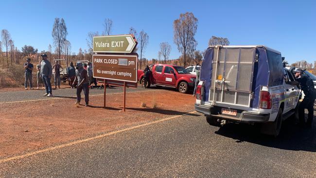 Traditional owners blockaded the entrance to Uluru-Kata Tjuta National Park last month in protest of Parks Australia for refusing to close the park despite growing fears of tourists arriving from hot spots.