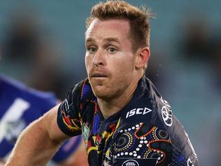 SYDNEY, AUSTRALIA - MAY 11:  Michael Morgan of the Cowboys passes during the round 10 NRL match between the Canterbury Bulldogs and the North Queensland Cowboys at ANZ Stadium on May 11, 2017 in Sydney, Australia.  (Photo by Matt King/Getty Images)