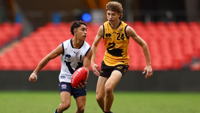 Marcus Prasad wowed at the under-16 champs. Picture: Chris Hyde/AFL Photos/via Getty Images