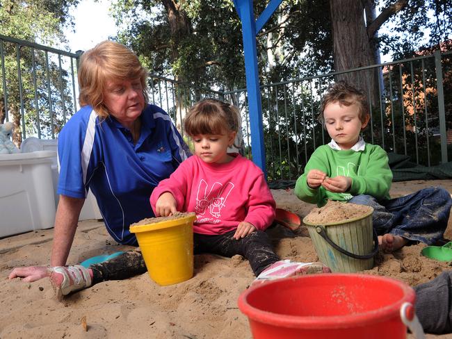 Michele Jennings, director of the Winmalee Community Preschool, was nominated in the Champions of the West and is in desperate need of funds to upgrade the preschool. Money set aside for an upgrade was spent on free fees for families who lost everything in the devastating fires in October last year. Michele is pictured with 4 year old Mollie Malone and 5 year old Liam Murphy.