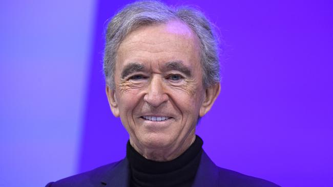 French luxury group LVMH chairman and chief executive Bernard Arnault. Picture: AFP