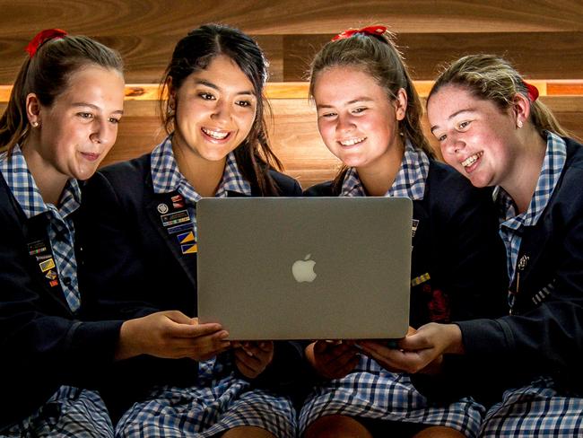 Toorak College senior school students. Picture: Tim Carrafa.