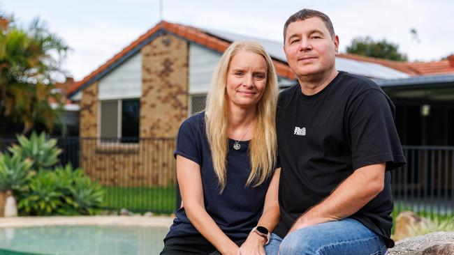 Rentvestors Marie and Lee Brown pictured at home at Victoria Point. Picture Lachie Millard