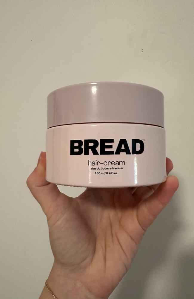 Bread Beauty Supply Hair Cream – Elastic Bounce Leave-In Curl Styling Cream. Picture: news.com.au/Philippa Tonkin.