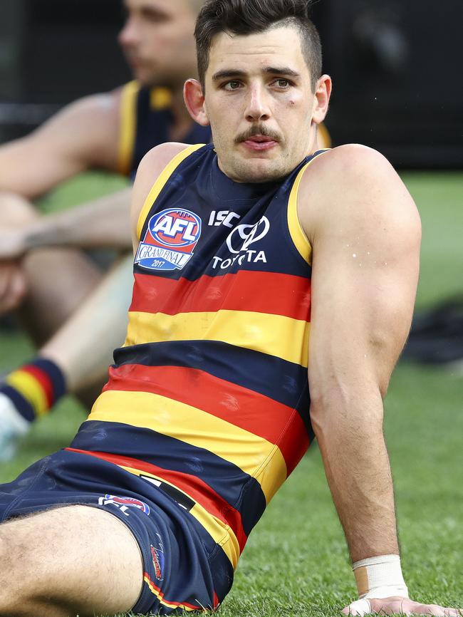 Taylor Walker couldn’t complete the Adelaide double against Richmond at the MCG. Picture: Sarah Reed