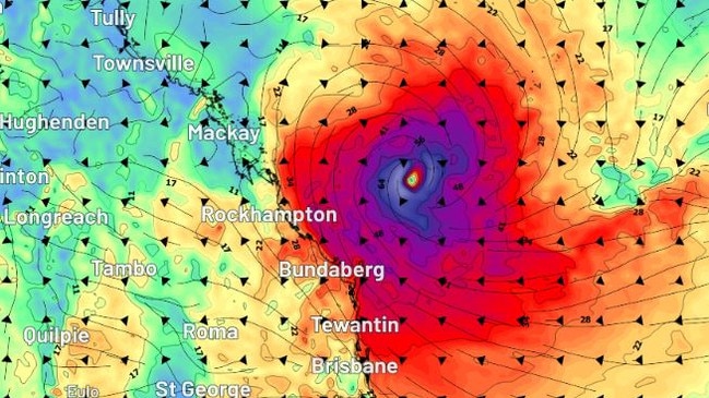 Tropical Cyclone Alfred is expected to strengthen further over the next 24 to 48 hours, into a category three system. Picture: Weatherzone