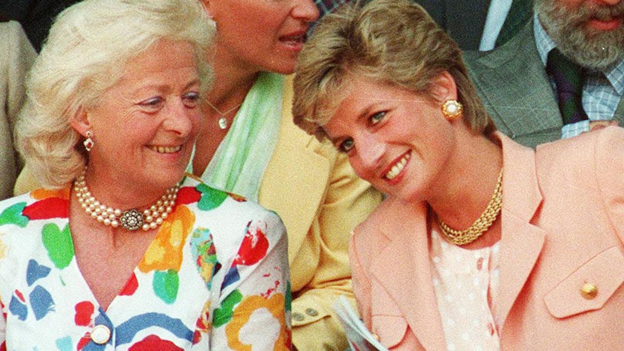 Diana and her mother in 1993. Picture: Getty Images.